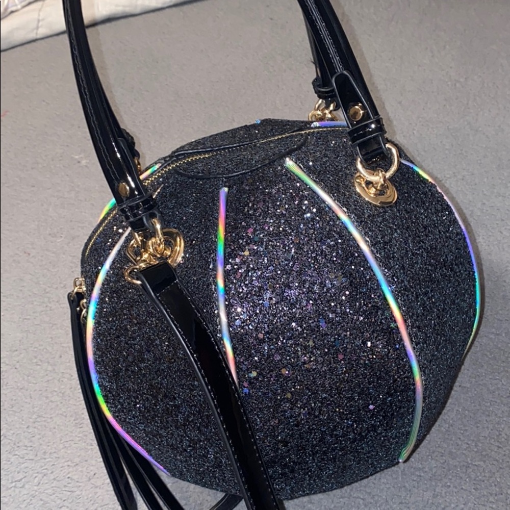 Black Basketball shaped purse